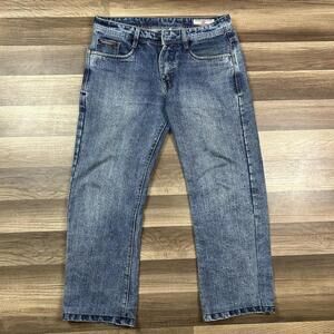 Diesel Industry Jeans Mens 34x28 Denim Bootcut Blue Pants